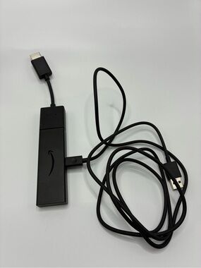 Amazon Black Streaming HDMI Stick with USB Power Cable